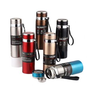 Custom logo Stainless Steel Travel Sports Water Bottle Thermos Tumbler Vacuum Flask 2 Cups Promotional Business Gifts Drinkware