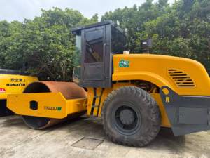 รถบดอัดล้อเดี่ยว XS223J ประสิทธิภาพเสถียร, เครื่องสั่นสะเทือนมือสองสำหรับงานก่อสร้างฐานถนนกรวด - Product Image 4