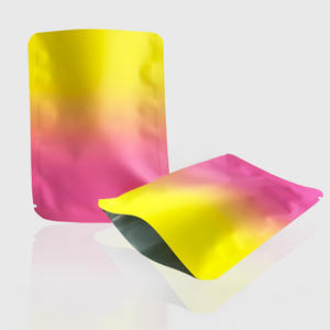 Petit sac en plastique refermable à glissière noir rose, scellage sur 3 côtés, refermable, anti-odeur, en mylar métallique, en aluminium, qualité alimentaire, pour <span class=keywords><strong>sushi</strong></span> - Product Image 6