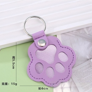 Llavero de Piel con Forma de Pata de Oso Multicolor, Colgante para Bolso, Mini Bolsa de Almacenamiento para Pelo de Mascotas (Perros y Gatos) - Product Image 4