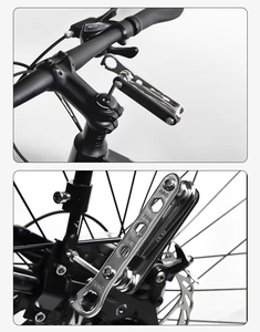 <span class=keywords><strong>Kit</strong></span> d'outils de réparation de vélo multifonction 13 en 1, outil d'entretien de vélo pliant portable en acier pour le cyclisme - Product Image 6