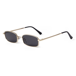 9553 Nuevas Gafas de Sol de Diseño Personalizado Vintage con Lentes Rosas de Lujo, Montura Metálica Rectangular Pequeña para Mujer y Hombre, Lentes de Sol 2025 - Product Image 4