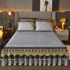 Juego <span class=keywords><strong>de</strong></span> colcha <span class=keywords><strong>de</strong></span> 3 piezas <span class=keywords><strong>de</strong></span> terciopelo <span class=keywords><strong>de</strong></span> cristal <span class=keywords><strong>de</strong></span> estilo europeo, sábanas acolchadas <span class=keywords><strong>de</strong></span> franela gruesa antideslizante, cama <span class=keywords><strong>de</strong></span> terciopelo Coral impresa - Product Image 5