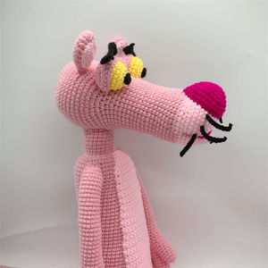 Recién llegado, muñecos de <span class=keywords><strong>pantera</strong></span> de ganchillo de Color <span class=keywords><strong>Rosa</strong></span> personalizados para niños - Product Image 3