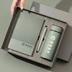 Artículos Promocionales Personalizados, Cuaderno de PU, Regalo Ejecutivo Corporativo, Papelería de Oficina Personalizada A5 con Bolígrafo, Juego de Caja de Regalo - Product Image 3