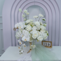 Décorations personnalisées, boule de fleurs de rose et d'orchidée de 50 cm, centre de table de mariage, boule faite à la main pour la fête de la Pâques, Noël, le Nouvel An