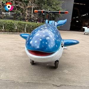 Manège interactif Requin baleine électrique pour centre commercial, voiture robot en silicone souple pour aire de jeux pour enfants - Product Image 5
