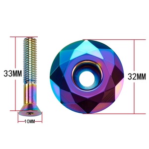 1 Juego de aleación de aluminio de la montaña bici manilla madre tapa de cubierta con pernos al aire libre ciclismo bicicleta piezas <span class=keywords><strong>accesorios</strong></span> - Product Image 2