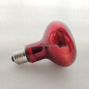 Bombilla calefactora infrarroja para reptiles, foco calefactor de vidrio rojo R80 de 75W y 100W para dragón barbudo - Product Image 2