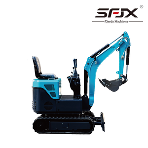 Mini-excavatrice bleue avec bras et godet hydrauliques pour travaux de construction - Product Image 3