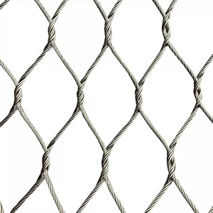 फैक्टरी मूल्य तार रस्सी जाल स्टेनलेस स्टील 316 लचीला बुना हुआ तार जाल जाल जाल 5 मिमी तार जाल जाल 6 सेमी छेद - Product Image 1