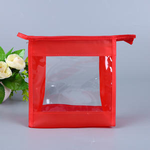 Sac à main personnalisé en PVC avec fermeture éclair, emballage cosmétique portable en plastique PE, solution d'emballage en vrac pour supermarchés en Chine - Product Image 4