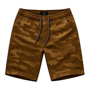 Shorts d'été décontractés pour hommes grande taille, respirants, écologiques, à carreaux, 100 % coton tissé, taille élastique, séchage rapide, pour activités de plein air - Product Image 6