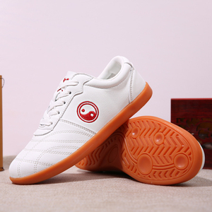 Comfort Non-Slip Martial Arts Shoes Lightweight Leather Training Shoes for Adults Seniors Plus Size <strong>Men</strong> Women Tai Chi Sneakers - Product Image 4