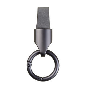 Porte-clés en cuir de luxe accessible pour femmes célébrités d'Internet taille en cuir de vachette givrée simple petit pendentif suspendu - Product Image 1