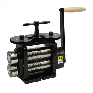 Tasanol TS-R6F 130x65mm Vollflache Manuelle Stahl-Walzmaschine Schmuckherstellungswerkzeug Metall-Handwalzwerk - Product Image 2