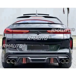 ช่องระบายอากาศกันชนหลัง สปอยเลอร์กันชนหลัง ฝาครอบกันชน ชุดแต่งสำหรับ BMW X6M อุปกรณ์ตกแต่งรถยนต์ - Product Image 5