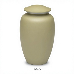 Venta caliente gran urna clásica de cremación para adultos para cenizas humanas urna funeraria decorativa con tapa y bolsa de terciopelo gratis - Product Image 1