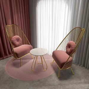 Nordic Luxury Accent Lounge Comfortable <b>Upholstered</b> Dining Chairs Living Room Chairs - Product Image 1