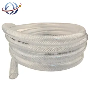 Linh hoạt trong suốt PVC rõ ràng Hose PVC sợi bện gia cố vườn nước hose Ống