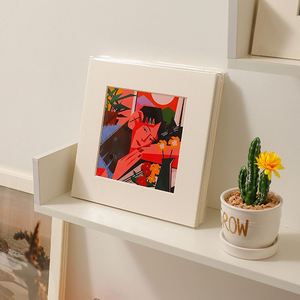 DIY Art Painting Landscape Painting Cardboard <b>Picture</b> <b>Frame</b> Wall Desktop Display Paper <b>Frame</b> Photo with Back Bracket - Product Image 3