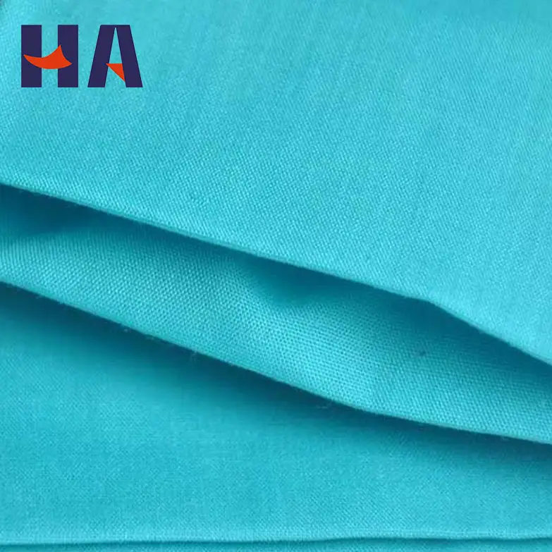 ISO 9001 Factory multi color 100 cotton poplin fabric plain cloth ploy cotton suit fabric