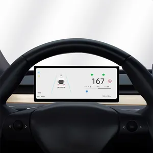 8.9'' Carplay Screen 2023 Head Up Display Dashboard Digital Instrument For Tesla Model 3 Y AHD Camera Accessories