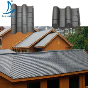 Sangobuild bahan bangunan lembaran atap tradisional Cina atap plastik antik ubin atap gaya Cina
