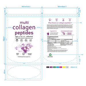Hot Selling Customized Packaging Private Label Multi Collagen With Biotin Vitamin C Hyaluronic Acid <b>Protein</b> Powder - Product Image 3