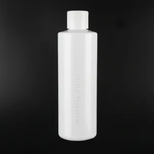 Botella de plástico transparente con tapón de rosca para lavar platos, rellenador de detergente líquido, botellas redondas de plástico PET, 120ml, 250, 500 y 1000ml