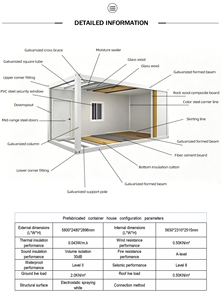 Maisons préfabriquées en conteneurs à prix abordable, personnalisables, prêtes à l'emploi, pour hôtels, bureaux, avec salles de bain complètes - Product Image 3