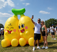 Bananes gonflables personnalisées pour la décoration d'événements festifs, la publicité commerciale, les événements de carnaval
