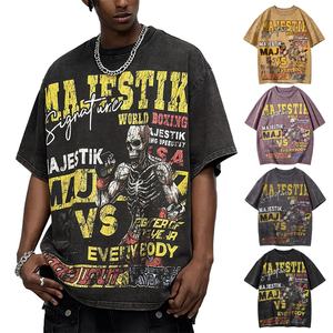 T-Shirt Oversize da Uomo Personalizzate in Cotone 100% 300 Grammi con Lavaggio Acido, Stile Streetwear con Stampa Integrale dal Produttore - Product Image 1