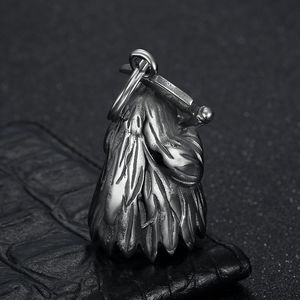 Porte-clés pendentif faucille de la mort en acier inoxydable, bijoux unisexes, broches de mode - Product Image 3