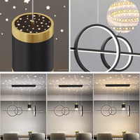 Lámpara de Suspensión Colgante con Proyector de Estrellas 70W 120V-220V Candelabro de Techo con Certificación CE para Comedor