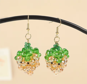 Orecchini a forma di ape fatti a mano all'uncinetto con perline con fiocco di balletto perle di perle alla moda classico religioso Girly Heart - Product Image 4