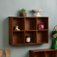 Étagère murale en bois moderne de haute qualité, style nordique/européen, pour livres, décorations, salon, bureau à domicile