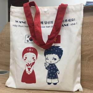 Bolsa de Compras Reutilizable de Lona, Ecológica, de Algodón, Diseño Personalizado, Venta al por Mayor para Tiendas de Abarrotes y Empaquetado Minorista - Product Image 6