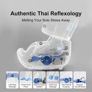 Soulagement <span class=keywords><strong>de</strong></span> la douleur électrique Shiatsu Pétrissage Vibrant Air Pression Machine à rouleaux <span class=keywords><strong>de</strong></span> massage Pliable Mollet Pied Masseur <span class=keywords><strong>de</strong></span> jambes Semelles OEM - Product Image 3