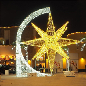 Hotsale في الهواء الطلق للماء IP65 عيد الميلاد ندفة الثلج الزخرفية النحت <span class=keywords><strong>3d</strong></span> ضوء مخصص - Product Image 2