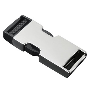 Hebilla de Liberación Lateral de 25 mm, Aleación de Zinc, Plateada y Negra, Accesorios Duraderos para Bolsos - Product Image 4