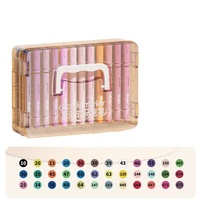 Marqueurs d'art Jiamu Direct Liquid Acrylic 48 couleurs, contrôle intelligent de l'encre, sans fuite de couleur, grande capacité, emballage standard