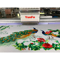 Nouvelle machine à broder à grande surface à tête unique Hot-Sellin Yunfu haute vitesse 12/15
