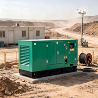 Geräuscharmes Diesel-Aggregat mit Automatischem Start und Schalldämpfendem Gehäuse 20kW 25kVA für Kleinunternehmen zur Stromversorgung