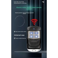 Télécommande à code fixe en forme de goutte d'eau 433 MHz pour porte de garage enroulable et portail électrique
