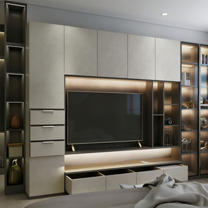 Meuble <span class=keywords><strong>TV</strong></span> personnalisé écologique, style contemporain, pour salon et hôtel, en aluminium - Product Image 1