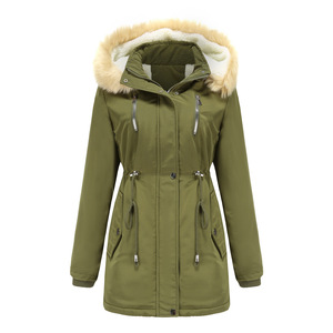 <span class=keywords><strong>Parka</strong></span> de luxe pour femmes, écologique, <span class=keywords><strong>avec</strong></span> <span class=keywords><strong>capuche</strong></span> en fausse fourrure riche, coupe-vent, multi-poches, fermetures éclair, cordon, manteaux en fausse fourrure durables pour femmes - Product Image 4
