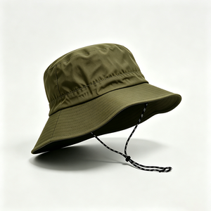 Sombrero de ala ancha para exteriores, color verde oliva, de secado rápido, ligero, con protección solar, correa ajustable para la barbilla, logotipo ACE personalizado, para camping - Product Image 3