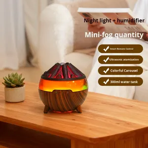 Hot-selling New Model Simulation 300ml Charcoal Wood Pellet Aromatherapy Machine Desktop <b>Remote</b> <b>Control</b> Simulation Charcoal - Product Image 4