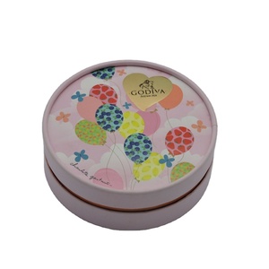 Boîte d'emballage pour <span class=keywords><strong>chocolat</strong></span> de luxe, coffret en papier personnalisé, boîte ronde vide, emballage cadeau, 5 pièces - Product Image 2